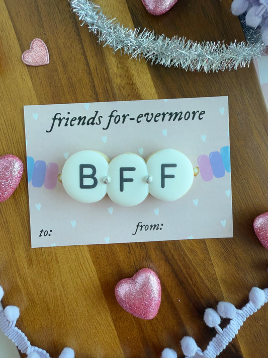 Friendship Bracelet Cookie Card